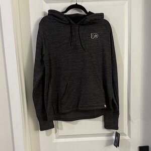Fanatics Heather Charcoal Philadelphia Flyers Authentic Pro Pullover Hoodie